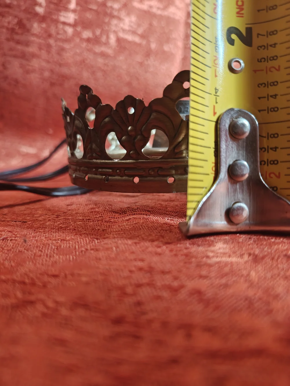 Vintage Crown Lamp Gold Tone